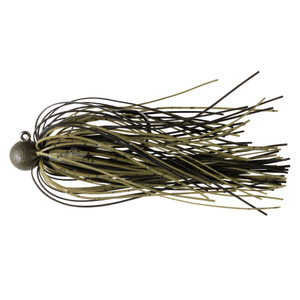 GreatLakes Finesse Jig - 1/8oz Matte Grn Pumpkin Blk