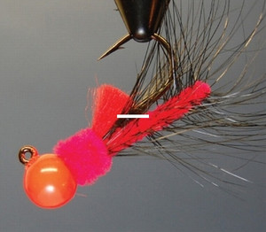Hawken Aerojig - 1/4oz Hackle Flame/Blk 6pk