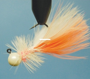 Hawken Woolly Bugger Jig Co - 1/8oz Peach/White 6pk