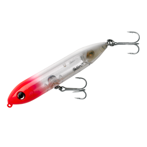 Heddon Super Spook Jr - 3.5'' White/Silver Insert