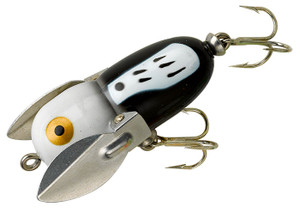 Heddon Tiny Crazy Crawler - 1.75'' Black Hrn