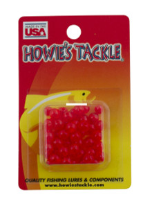 Howie's Beads - 6mm Salmon Red 50pk