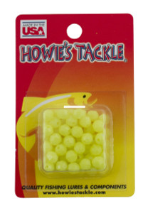Howie's Beads - 6mm Yellow Glow 50pk