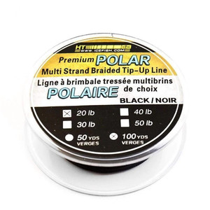 HT Tip Up Line - 100 yd - Black - 50 lb
