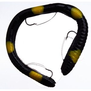 IKE-CON Big 8ight Weedless - Blk/ Ylw Spots