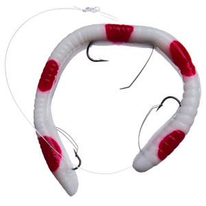 IKE-CON Weedless 6.25'' - Wht/Red Sp