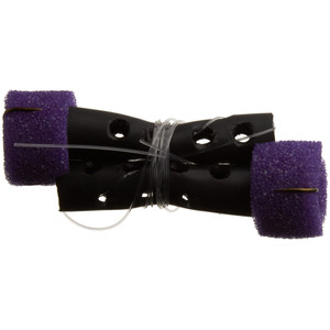 J&N Sponge Worm - 2pk Black