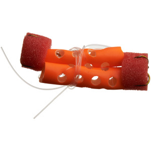 J&N Sponge Worm - 2pk Orange