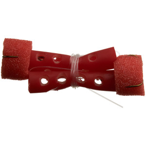 J&N Sponge Worm - 2pk Red