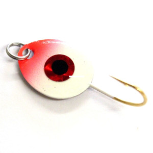 JB Lures Gem-N-Eye - #6 Red/Glow 2pk
