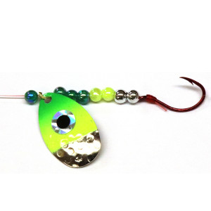 JB Lures Hot Flash Spinner - #3 Chart/Green 6cd