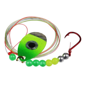 JB Lures HotFlash SpinnerRig - Indiana #3 Ham Nkl Cht/Lime