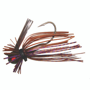 Jewel Bait - Finesse Jig 7/16 - Brown/PurpleFlash 2pk