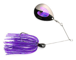 Jewel Bait - Jolt Spinnerbait1/2oz - Purple/Green Flake Lazer