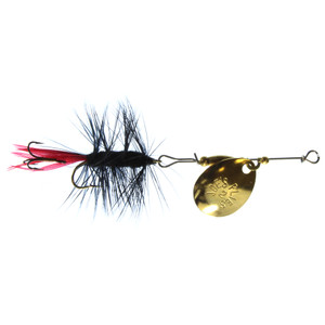 Joe's Flies Short Striker - 1/16 Black Wooly Worm