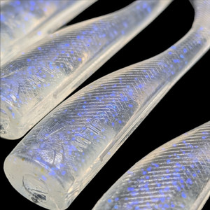 Jonah Nine Lives Paddle Tail - 4'' Blue Sparkle 4pk