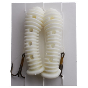 Junnie's Egg Worm - .33oz White 2pk - WEG2-WHITE