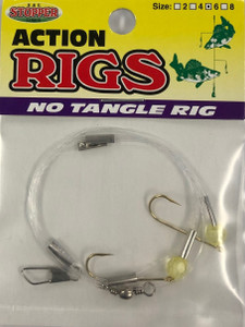 K&E No-Tangle Rig - #6 Perch/Crappie Chartreuse