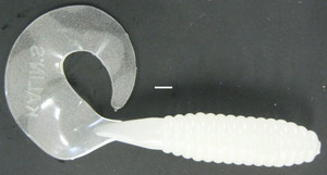 Kalins Lunker Grub - 3'' Glow 10pk