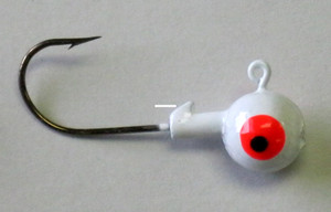 Kalins Roundhead Jighead - 1/32oz White 10pk