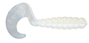 Kalins TripleThreat Grub 2'' - Albino Shad 10pk