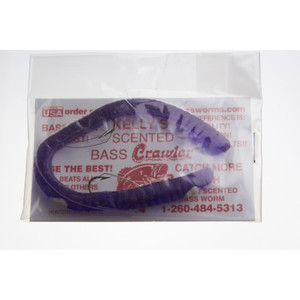 Kelly's Bass Crawler - Wdless - 6.5'' Purple/White