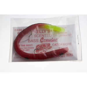 Kelly's Bass Crawler - Wdless - 6.5'' Red/Chartreuse