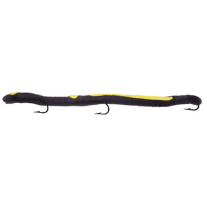 Kelly's Striper Rigged Worm - 5.5'' Black Yellow