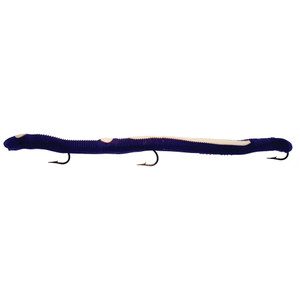 Kelly's Striper Rigged Worm - 5.5'' Purple/White