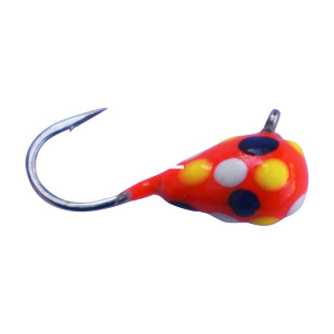 Kenders D-Style Jig Tung - 1/16oz #12 RdWhtYlwBluSptGlw