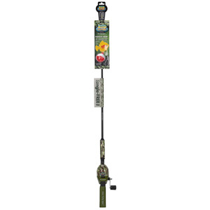 Kid Casters Cmb TF Pole - Camo Green w/Bobber&Plug