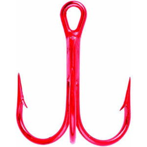 Eagle Claw - Lazer Sharp - 3X Treble - 2/0 Red 5pk