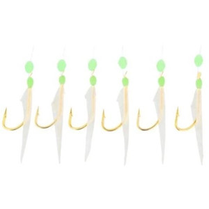 Eagle Claw - Lazer Sharp - Hage FS Sabiki Rig - #6 (6)Hooks; Glow HEagle Claw - d - L946GF-6
