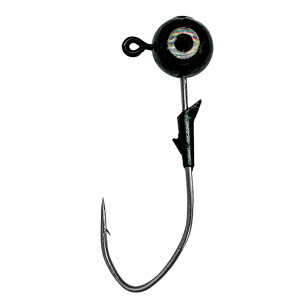 Eagle Claw - Lazer Sharp - Pro-V Eagle Claw - gle Eye Jig - 1/4oz Black 5pk