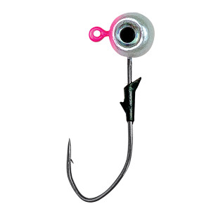 Eagle Claw - Lazer Sharp - Pro-V Eagle Claw - gle Eye Jig - 1/8oz Pink/White 5pk