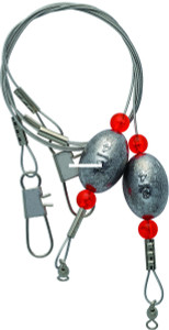 Eagle Claw - Lazer Sharp - REagle Claw - dy Rig - 3/4oz 18'' Egg Sinker 2pk