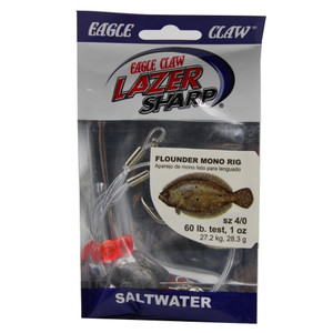 Eagle Claw - Lazer Sharp - REagle Claw - dy Rig FlndrMono - 1oz 4/0 Nickel