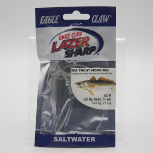 Eagle Claw - Lazer Sharp - REagle Claw - dy Rig TroutMono - 3/4oz #6 Nickel