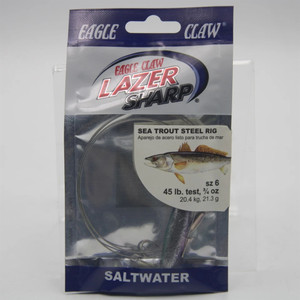 Eagle Claw - Lazer Sharp - REagle Claw - dy Rig Trt Steel - 3/4oz #6 Nickel