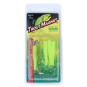 Leland NoLead Trout Magnet - Chartreuse 1/64oz 9pk