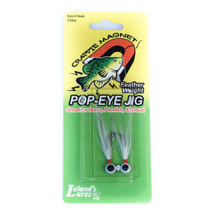Leland Popeye Jig - White 1/32oz 2pk