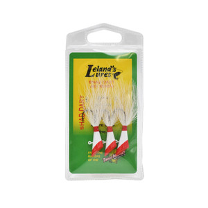 Leland Shad Dart - 1/4oz Red/White 3pk