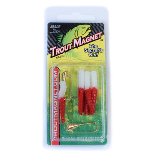 Leland Trout Magnet - Wht/Red FireTiger 1/64oz 9pk
