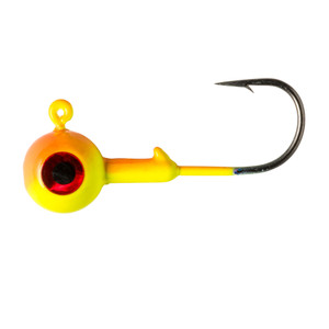 Lindy BMAXX Jighead - 1/4oz Orange Hot Yellow 2pk