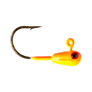 Lindy BMAXX Livebait Jighead - 1/16oz Orange Hot Yellow 2pk