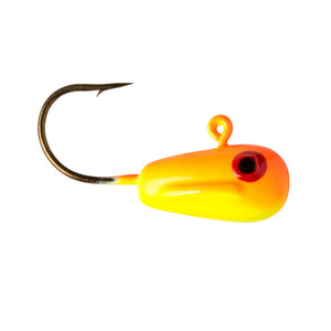 Lindy BMAXX Livebait Jighead - 1/4oz Orange Hot Yellow 2pk