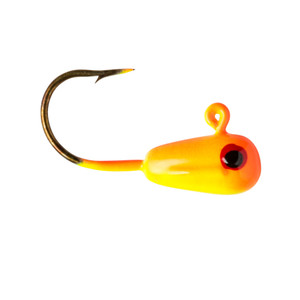 Lindy BMAXX Livebait Jighead - 1/8oz Orange Hot Yellow 2pk
