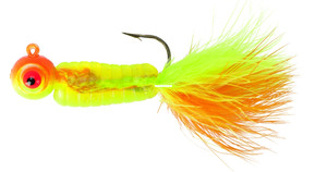 Lindy Fuzz E Grub - 1/8oz 2'' Citrus Chub 2pk