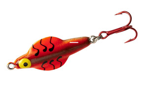 Lindy Ice Flyer Spoon - Rattln - 1/4oz Orange Tiger