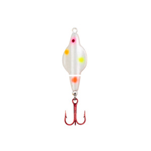 Lindy Ice Flyer Spoon - Rattln - 3/16oz 1.25'' WonderbreadGlo